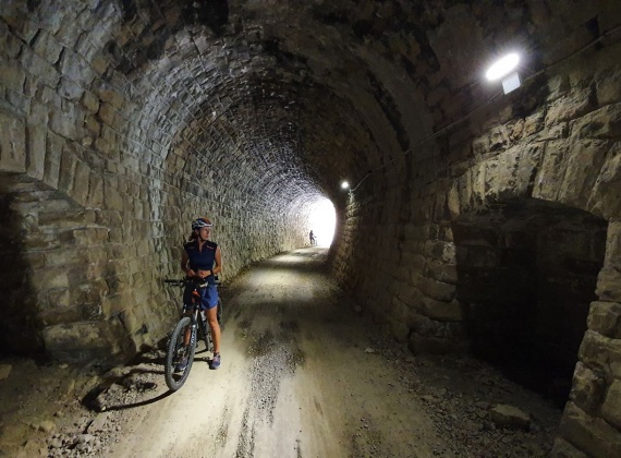 Parenzana railroad turned cycling route
